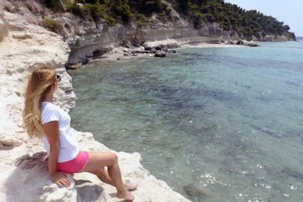 Seaside Beach House Siviri Esterno foto