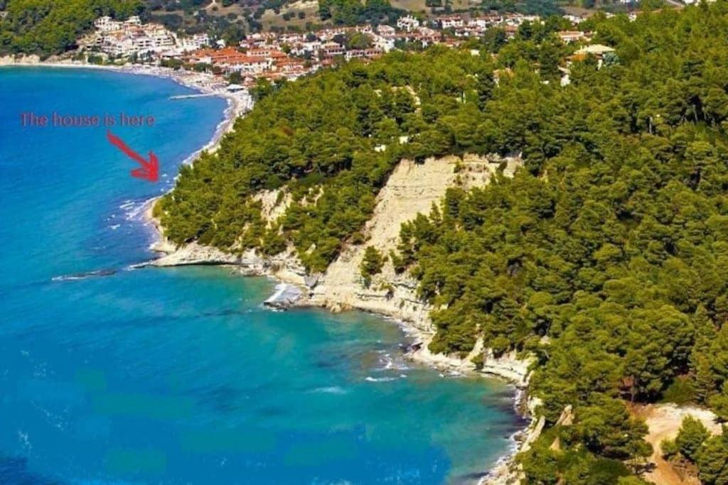 Seaside Beach House Siviri Esterno foto