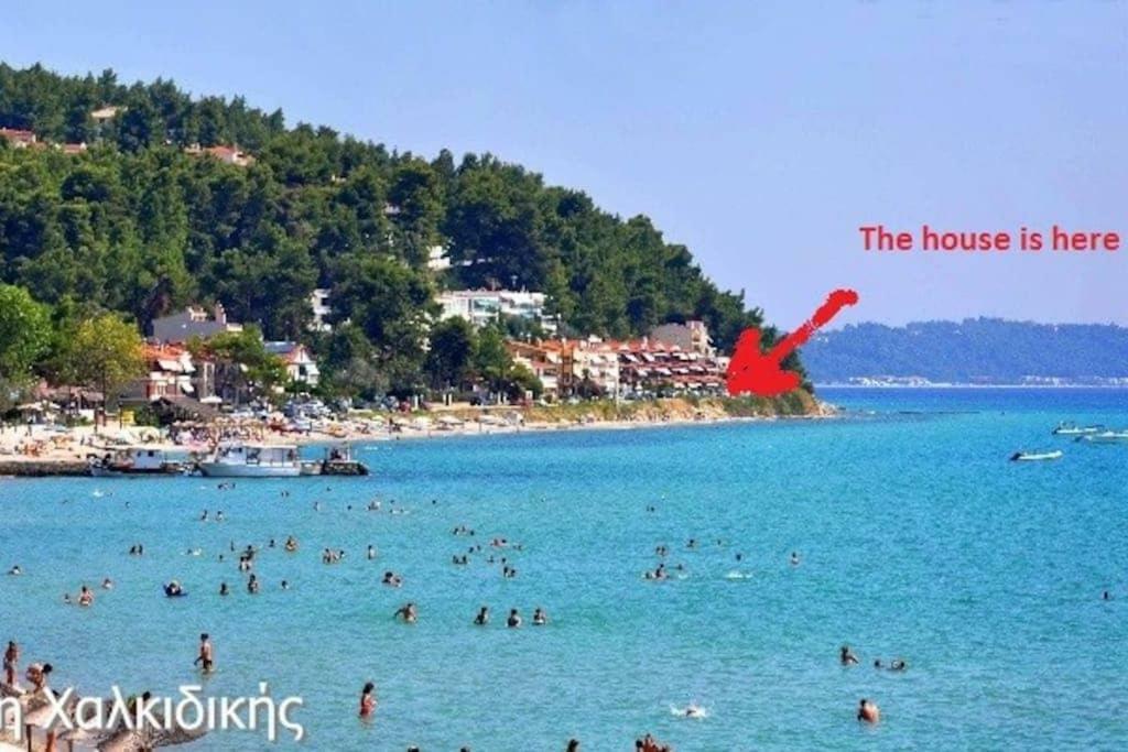 Seaside Beach House Siviri Esterno foto