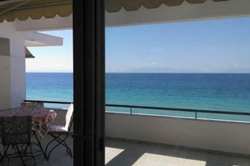 Seaside Beach House Siviri Esterno foto